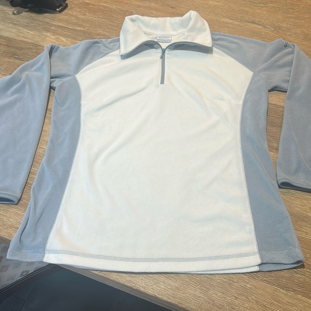 COLUMBIA FLEECE 3/4 ZIP PULL-ON BASE-LAYER JACKET XL